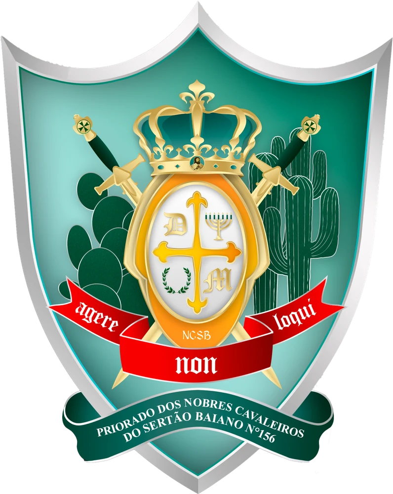 Emblema do Priorado dos Nobres Cavaleiros do Sertão Baiano nº 156